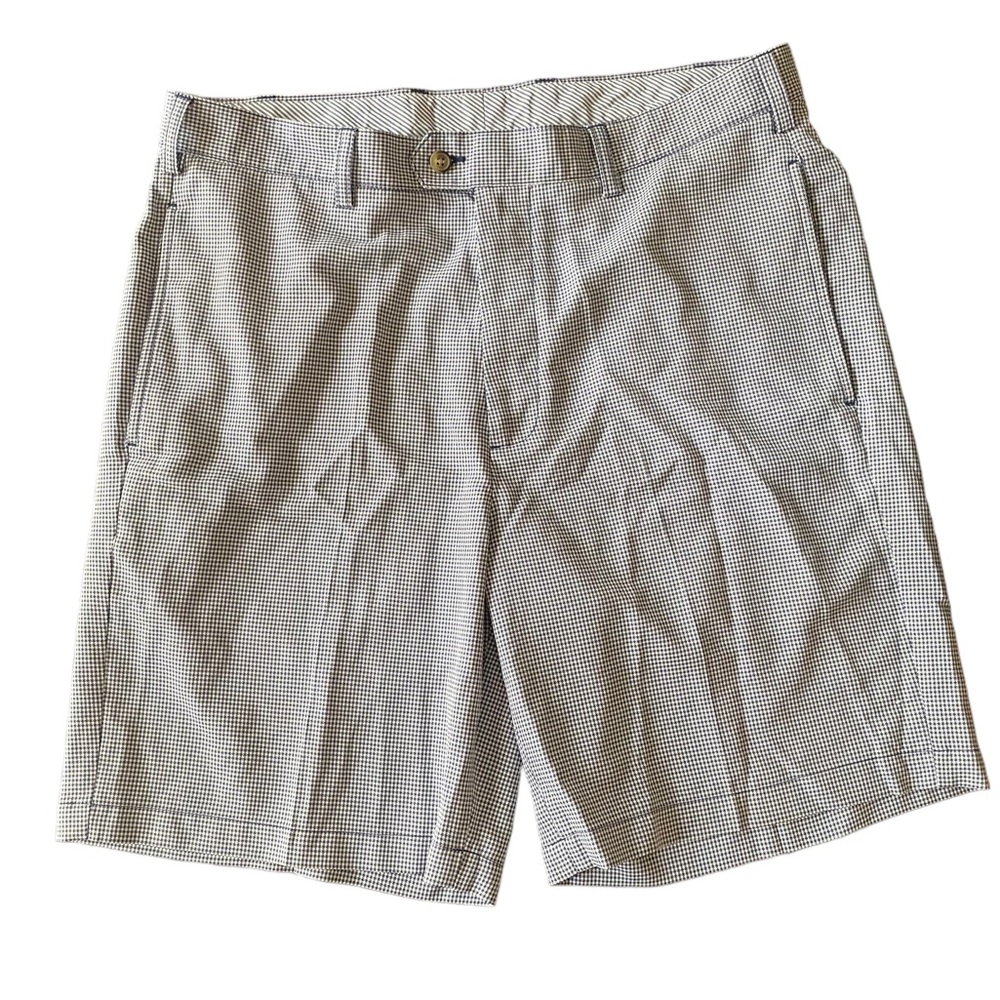 Donald Ross Men's size 36 Navy White St Martin’s Gingham Check